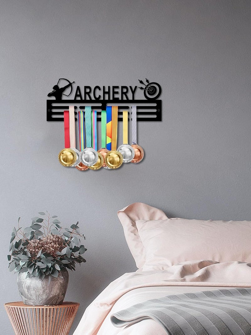 Resama Medal Hanger Holder Display Wall Rack Frame Shelf-Medal Hanger Awards Ribbon Soccer,Gymnastics,Holder Display Rack for 60 Medals - Image 4